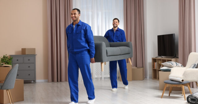 helping moving furniture