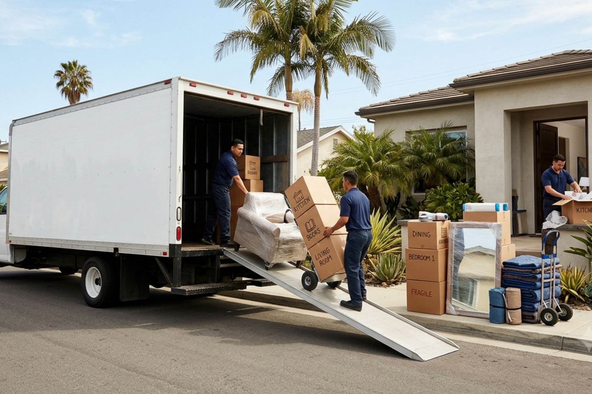 Costa Mesa Moving Company with Packing and Unpacking Service